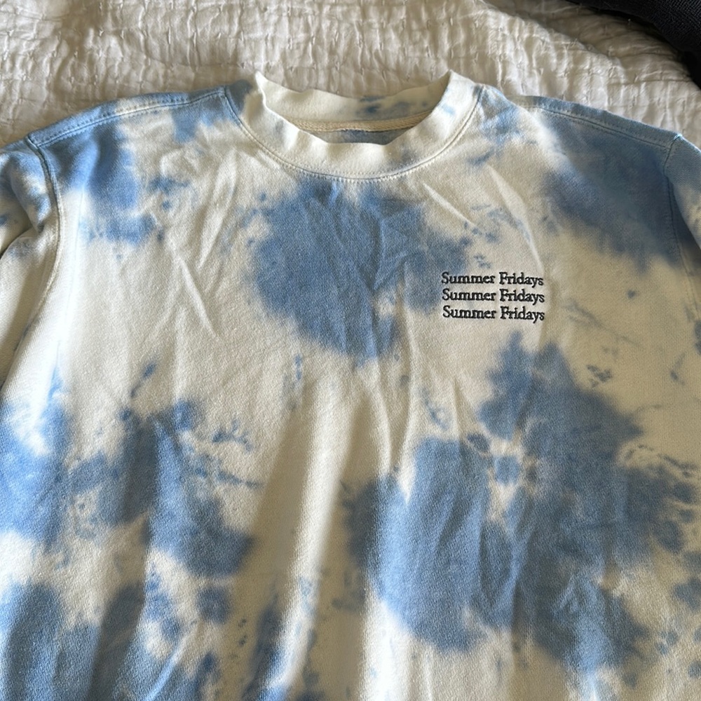 Summer Fridays Blue Sweatshirt